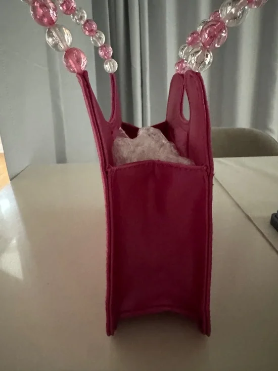 NWOT Millennium Barbie Pink Beaded-Handle HandBag - Picture 3 of 7